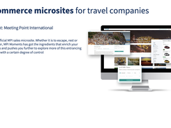 eCommerce microsites for travel companies