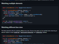 Resize Observer Screenshot 1