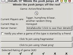 outdated server Details window