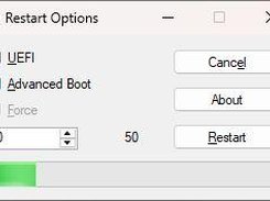 Go to the advanced boot options menu after 60 seconds