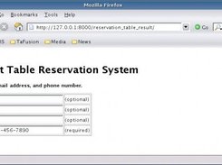 Restaurant Table Reservation System Screenshot 5