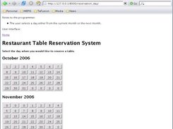 Restaurant Table Reservation System Screenshot 2