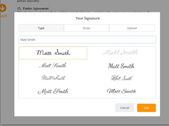 E-Signature Contracts