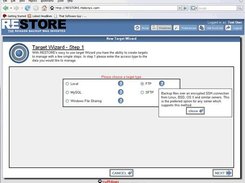 RESTORE Target Wizard