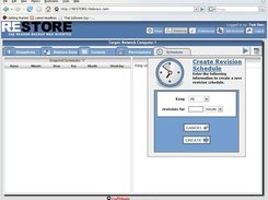 RESTORE Create Revision Schedule from Filestore Panel