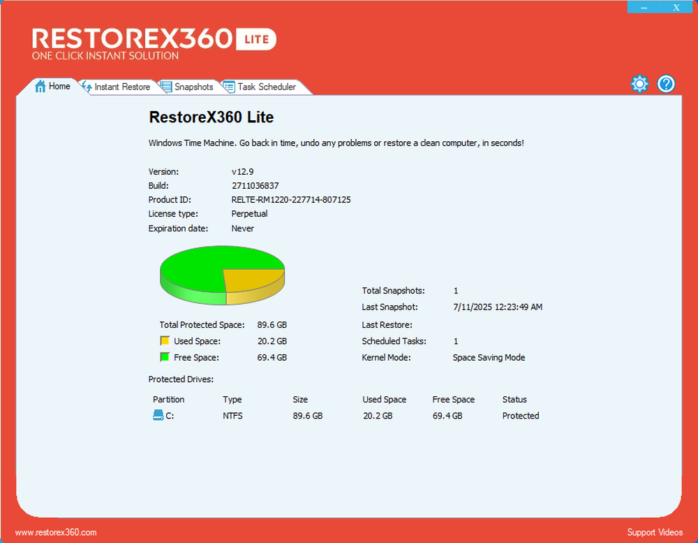 RestoreX360 Screenshot 1