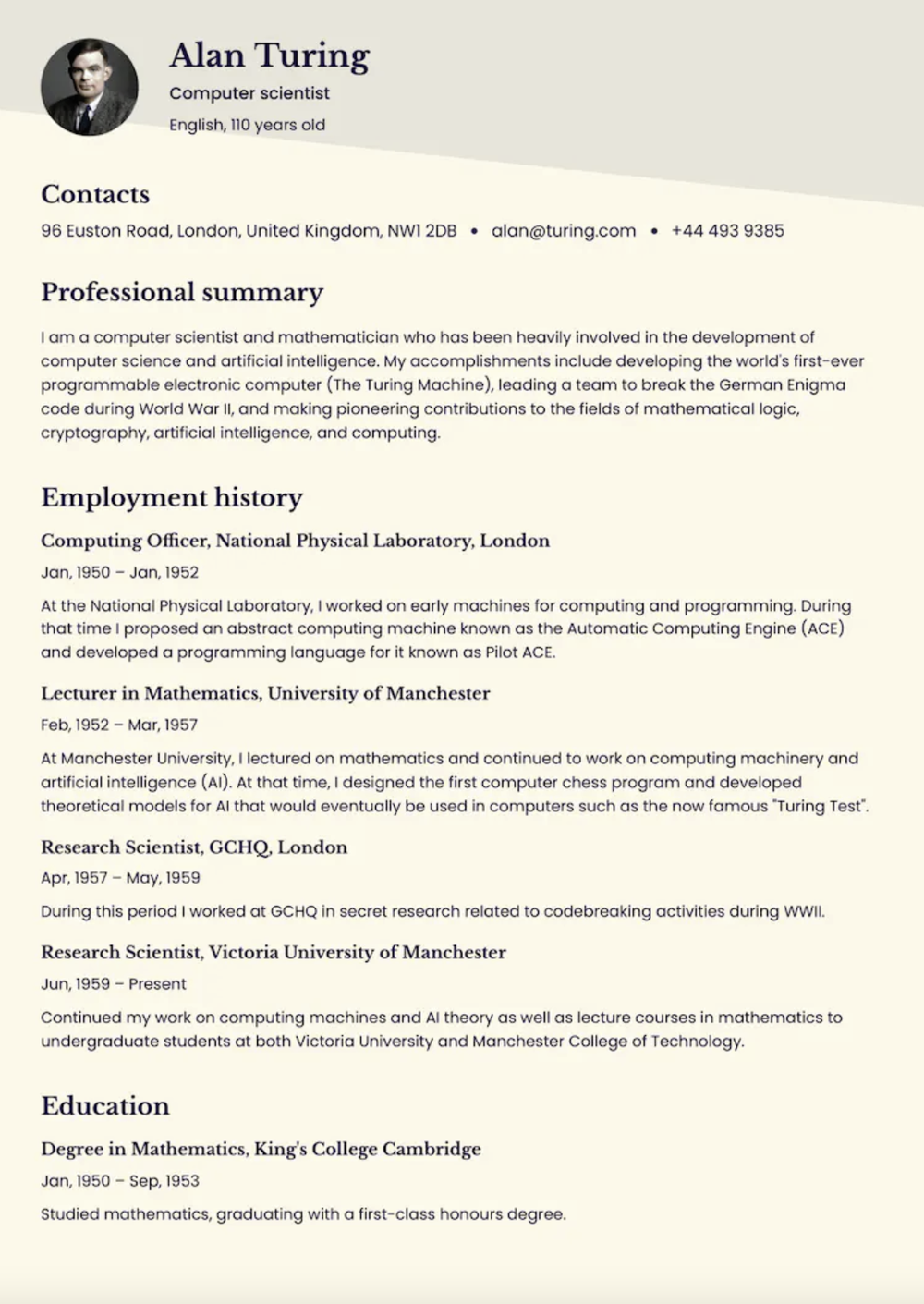 Resume.co Screenshot 1