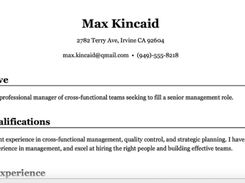 Resume Star Screenshot 1