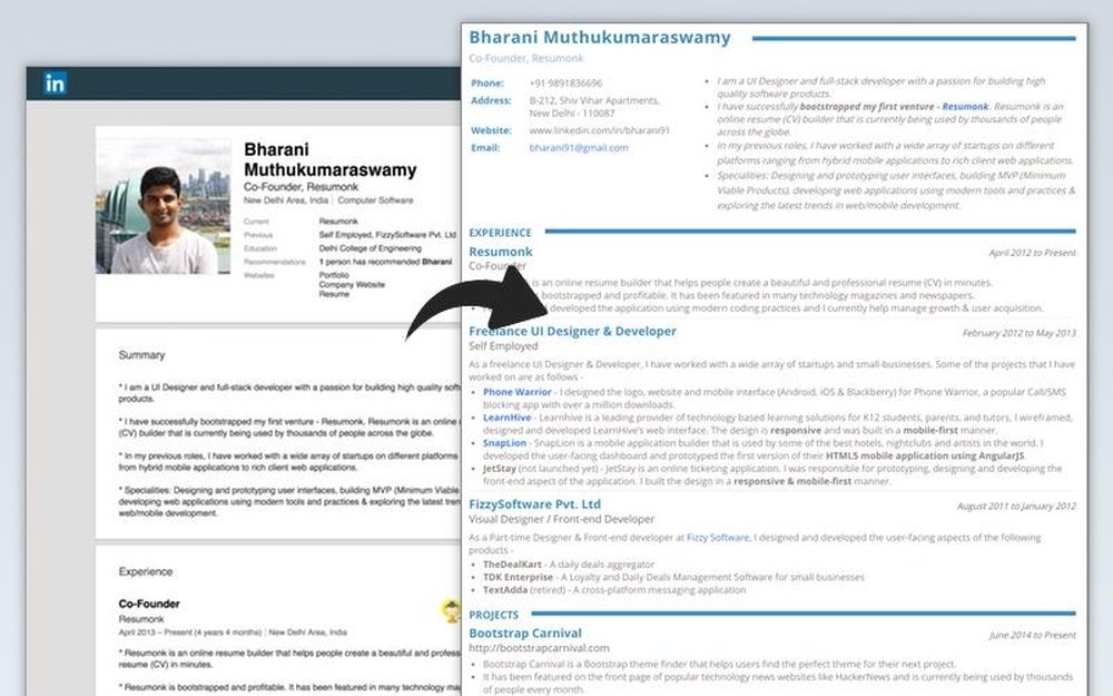 Resumonk Screenshot 1