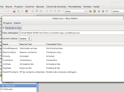 Example of a resx file edited with ResxEditor Add-in