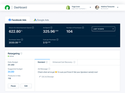 RetargetApp Dashboard
