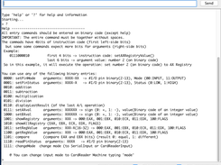 help output display