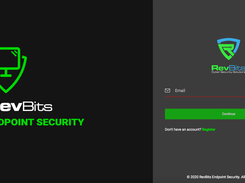 RevBits Cloud endpoint security login window