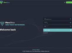 RevBits Zero Trust Network Login Window