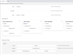 Create payment profiles to manage processors, based on product, time, and revenue rules.