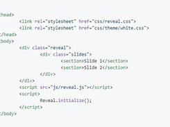 Presentation markup example