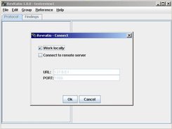 You can work locally or have the server somewhere else