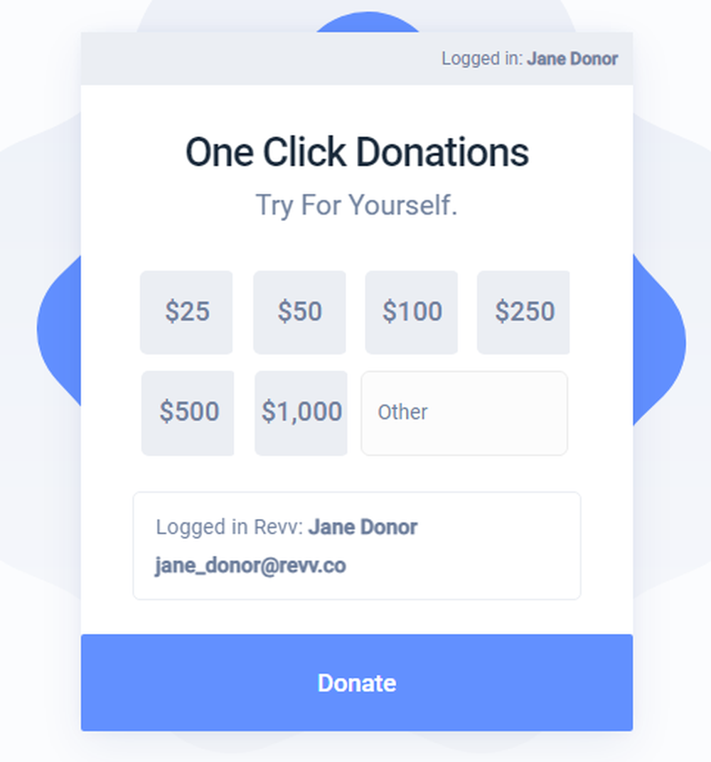 Revv Fundraising Platform Screenshot 1