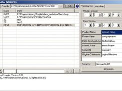Hauptfenster mit Compilerausgabe