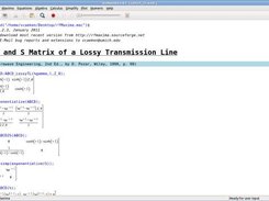 ABCD and S matrix of a lossy transmission line