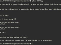 Calculating the Dissimilarity between two services using the Interactive interface