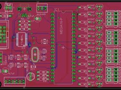 Eagle layout of the pcb