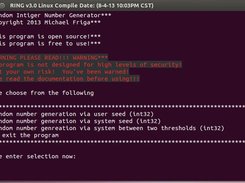 Linux console program running under Ubuntu 12.04 x64