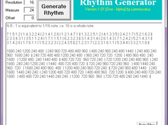 Generated Rhythm