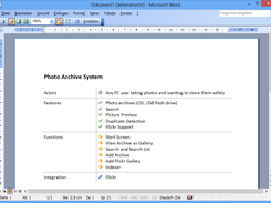 Word Export - Simple to integrate in specifcation documents