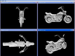 Harley Davidson Polygonal Model (model from www.3dcafe.com)