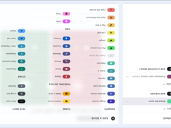 Over 34 different block types for content creation.