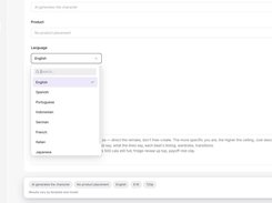 Generate in 9 languages — script, voice, and captions all native