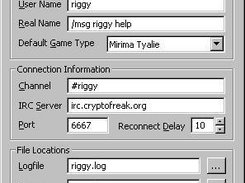 Most of Riggy's options can be controlled via this dialog.