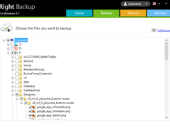 Right Backup Screenshot 1