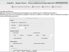 Esportazione in foglio di calcolo dei dati