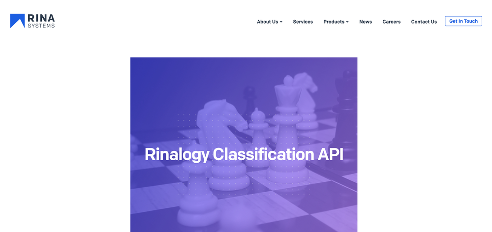 Rinalogy Classification API Screenshot 1