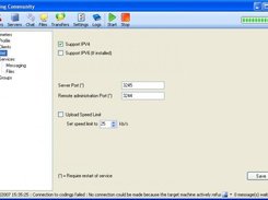 Set the port for connections between clients (Server Port)