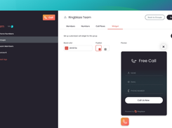 Ringblaze offer unique feature: Customizable call widget for websites, so that customers call for free directly