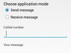 Sending screen.