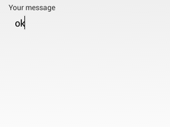 Sending screen.