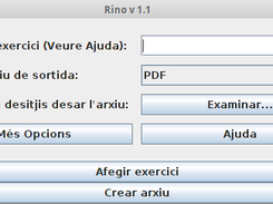 RINO graphical interface