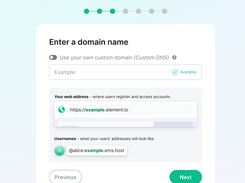 Customer domain addresses