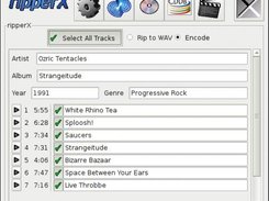 Track selection in ripperX