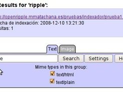 Search results screenshot of Alpha version