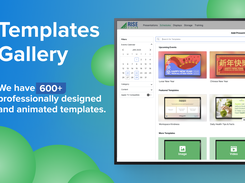 We have 600+ professionally designed and animated templates. 