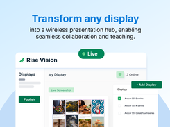 Transform any display into a wireless presentation hub, enabling seamless collaboration and teaching. Our easy-to-use software eliminates the need for clunky proprietary hardware or adapters, allowing presenters to share their screens effortlessly to any display in classrooms and meeting rooms.