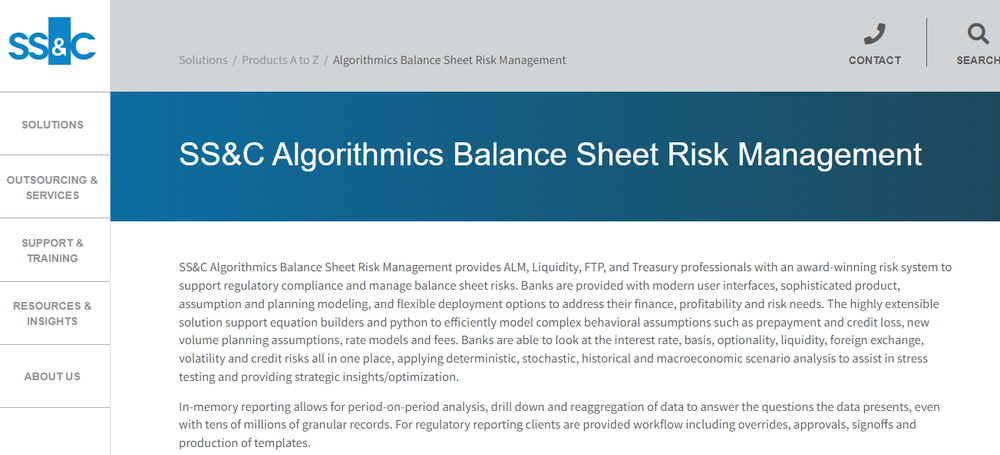 SS&C Algorithmics Screenshot 1