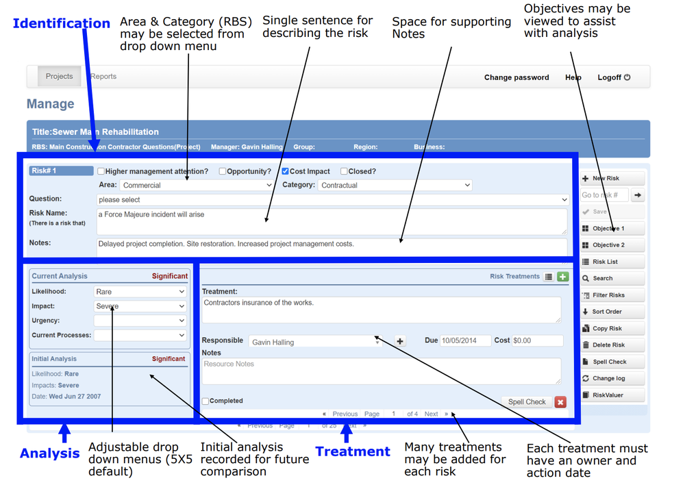 RiskOrganizer Screenshot 1