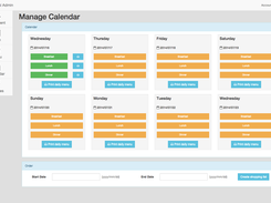 Manage Calendar