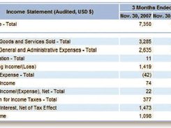 XBRL Preview shows how document will appear in XBRL viewer